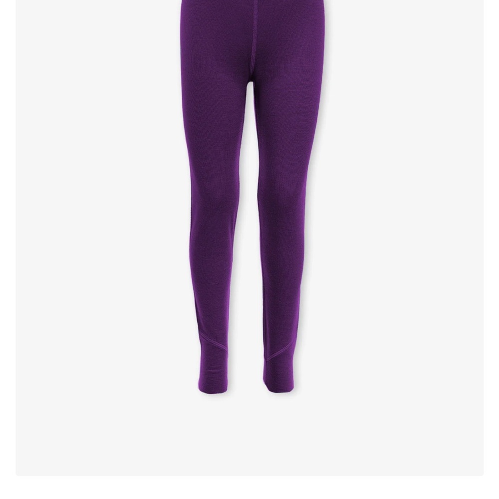 Purple Merino Wool Leggings | Iksplor